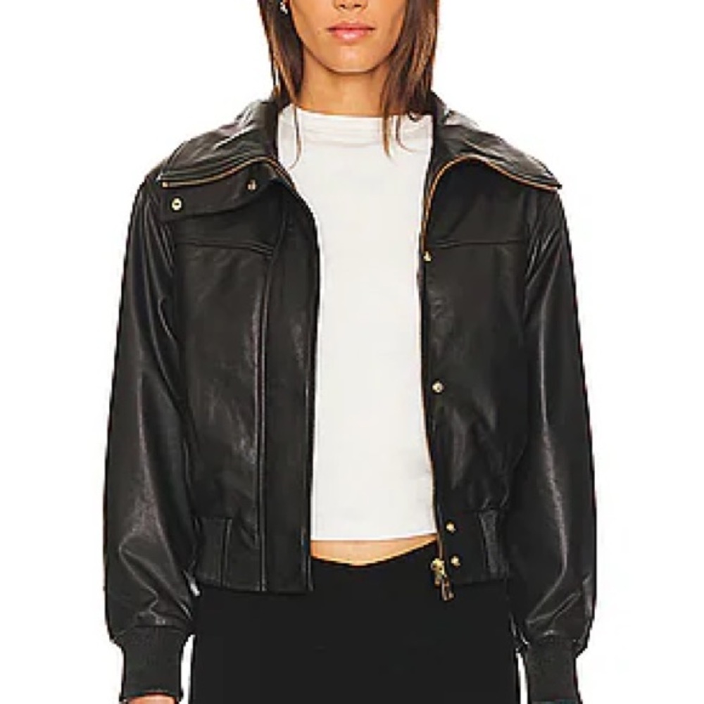 All Saints Black Leather Jacket